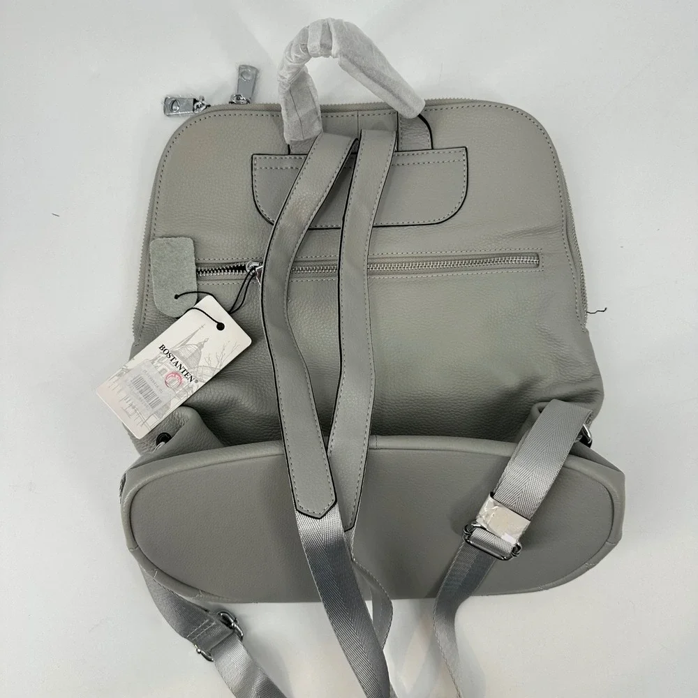 BOSTANTEN Quilted Leather Backpack Travel Bag Purse‎ Handbag Zip Top Adjustable
